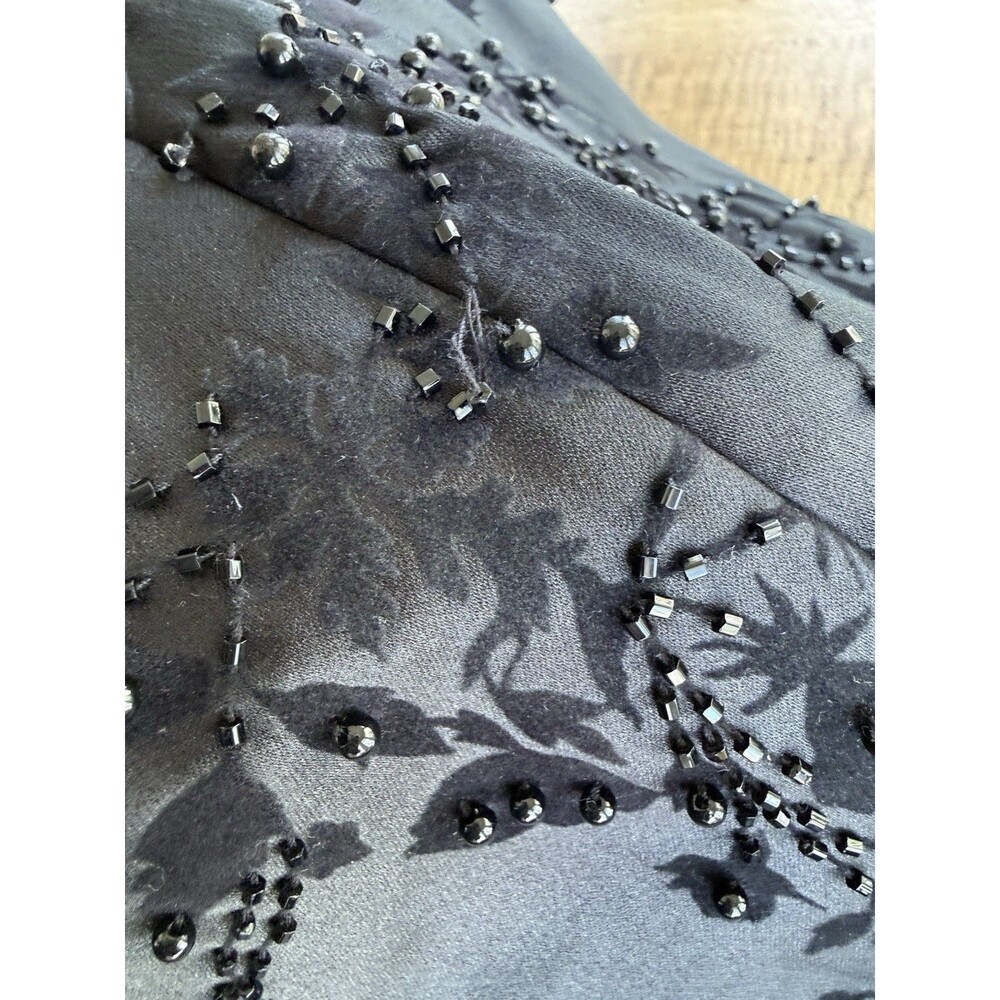 VTG Evening Skirt Black Sequin Maxi Women Sz 4 Formal Sparkly Evening Quiet Lux - Picture 14 of 15